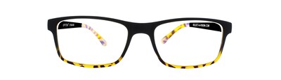 Optitek +2.50 Strength Computer Reading Glasses, Black Demi (E2201)