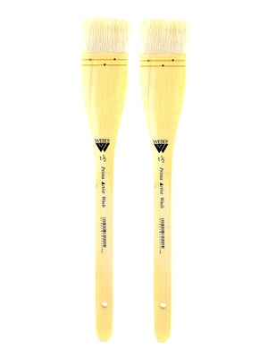 Martin/F. Weber Prima Artist Hake and Wash Brushes white goat hake 1 1/2 [Pack of 2] (PK2-7021-1-1/2)