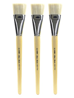 Silver Brush Silver Jumbo Oil Brushes flat 30 [Pack of 3] (PK3-8001-30)