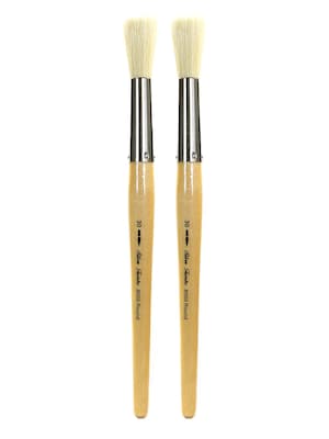 Silver Brush Silver Jumbo Oil Brushes, Round 30, Pack of 2 (PK2-8000-30)