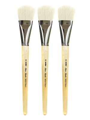 Silver Brush Silver Jumbo Oil Brushes filbert 30 [Pack of 3] (PK3-8003-30)