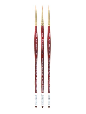 Grumbacher Goldenedge Watercolor Brushes 2/0 round [Pack of 3] (PK3-4620.ZZ)