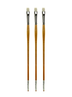 Grumbacher Bristlette Oil and Acrylic Brushes, 6 Bright, Pack of 3 (PK3-4720B.6)