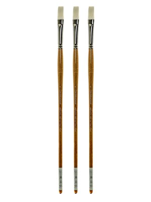 Grumbacher Bristlette Oil and Acrylic Brushes 6 flat [Pack of 3] (PK3-4720F.6)