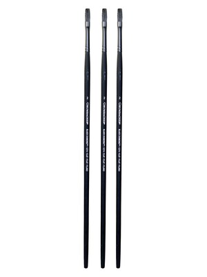 Grumbacher Black Diamond Oil and Acrylic Brushes flat 2 [Pack of 3] (PK3-1274F.2)