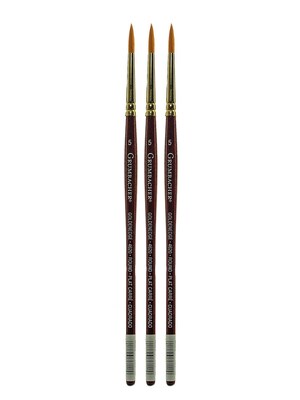 Grumbacher Goldenedge Watercolor Brushes 5 round [Pack of 3] (PK3-4620.5)