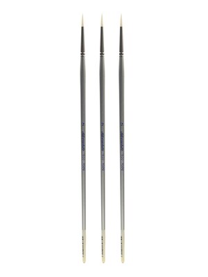 Silver Brush Silverwhite Series Synthetic Brushes Long Handle 2 round [Pack of 3] (PK3-1500-2)