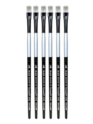 Dynasty Black Silver Tooth Short Handle 1/4, 6/Pack (PK6-32760)