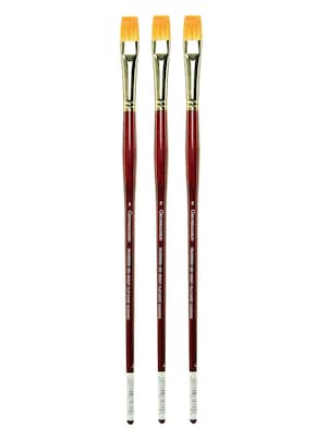 Grumbacher Goldenedge Oil and Acrylic Brushes 8 bright [Pack of 3] (PK3-630B8G)