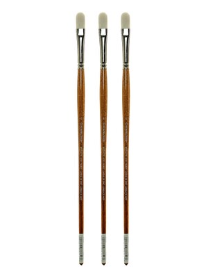 Grumbacher Bristlette Oil and Acrylic Brushes 6 filbert [Pack of 3] (PK3-4722.6)
