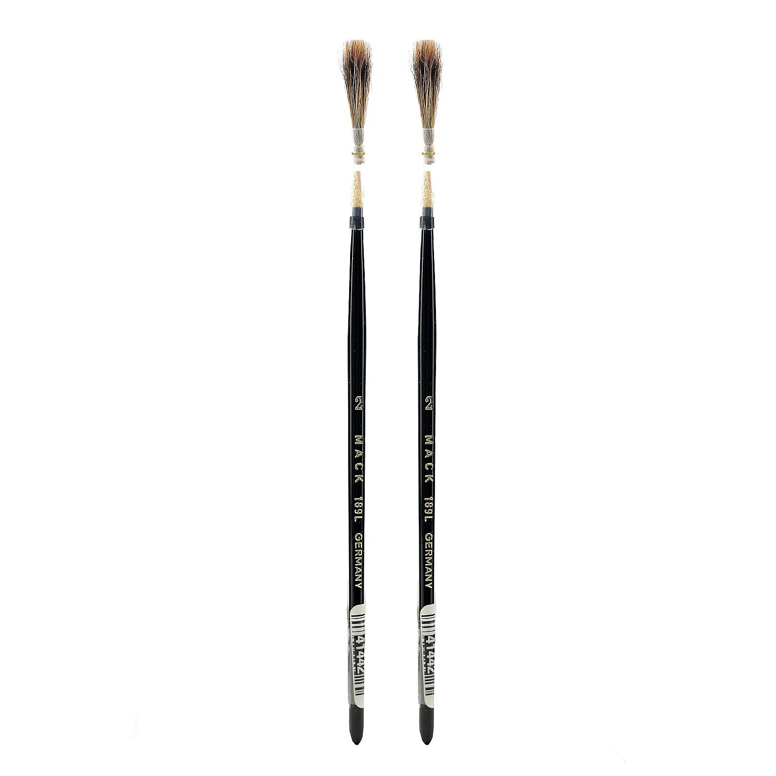 Andrew Mack Series 189L Grey Quill Brush 2, Pack of 2 (PK2-189L-2)