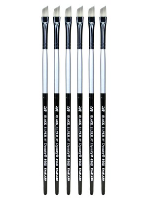 Dynasty Black Silver Angle Short Handle 1/4, 6/Pack (PK6-32821)