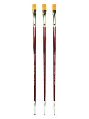 Grumbacher Goldenedge Oil and Acrylic Brushes 6 bright [Pack of 3] (PK3-630B6G)
