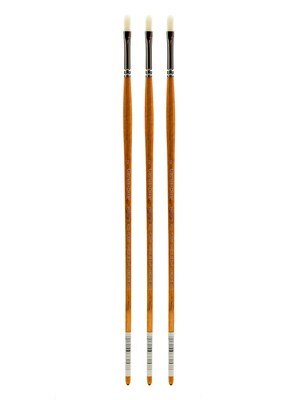 Grumbacher Bristlette Oil and Acrylic Brushes 2 filbert [Pack of 3] (PK3-4722.2)