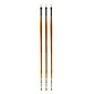 Grumbacher Bristlette Oil and Acrylic Brushes 2 filbert [Pack of 3] (PK3-4722.2)