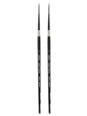 Silver Brush Black Velvet Series Brushes 1 script liner 3007S [Pack of 2] (PK2-3007S-1)