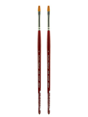 Silver Brush Golden Natural Series Brushes, 4 Bright 2002S, Pack of 2 (PK2-2002S-4)