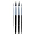 Dynasty Black Silver Round Long Handle 12, 6/Pack (PK6-32858)