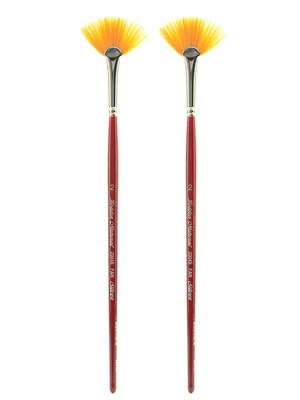 Silver Brush Golden Natural Series Brushes, 2 Fan 2004S, Pack of 2 (PK2-2004S-2)