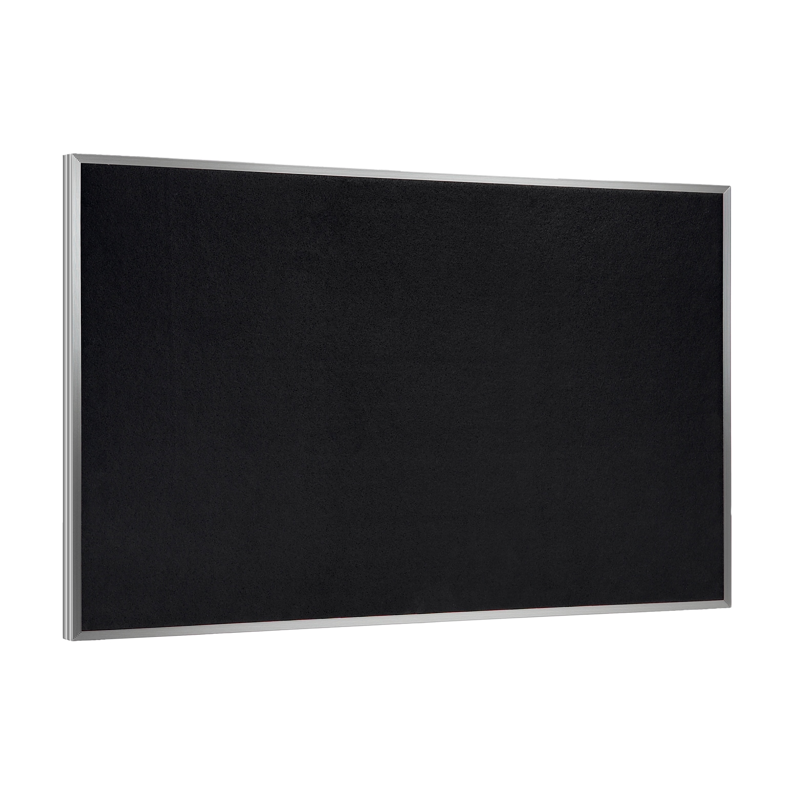 Ghent 3 H x 5 W Recycled Bulletin Board with Aluminum Frame, Black (ATR35-BK)