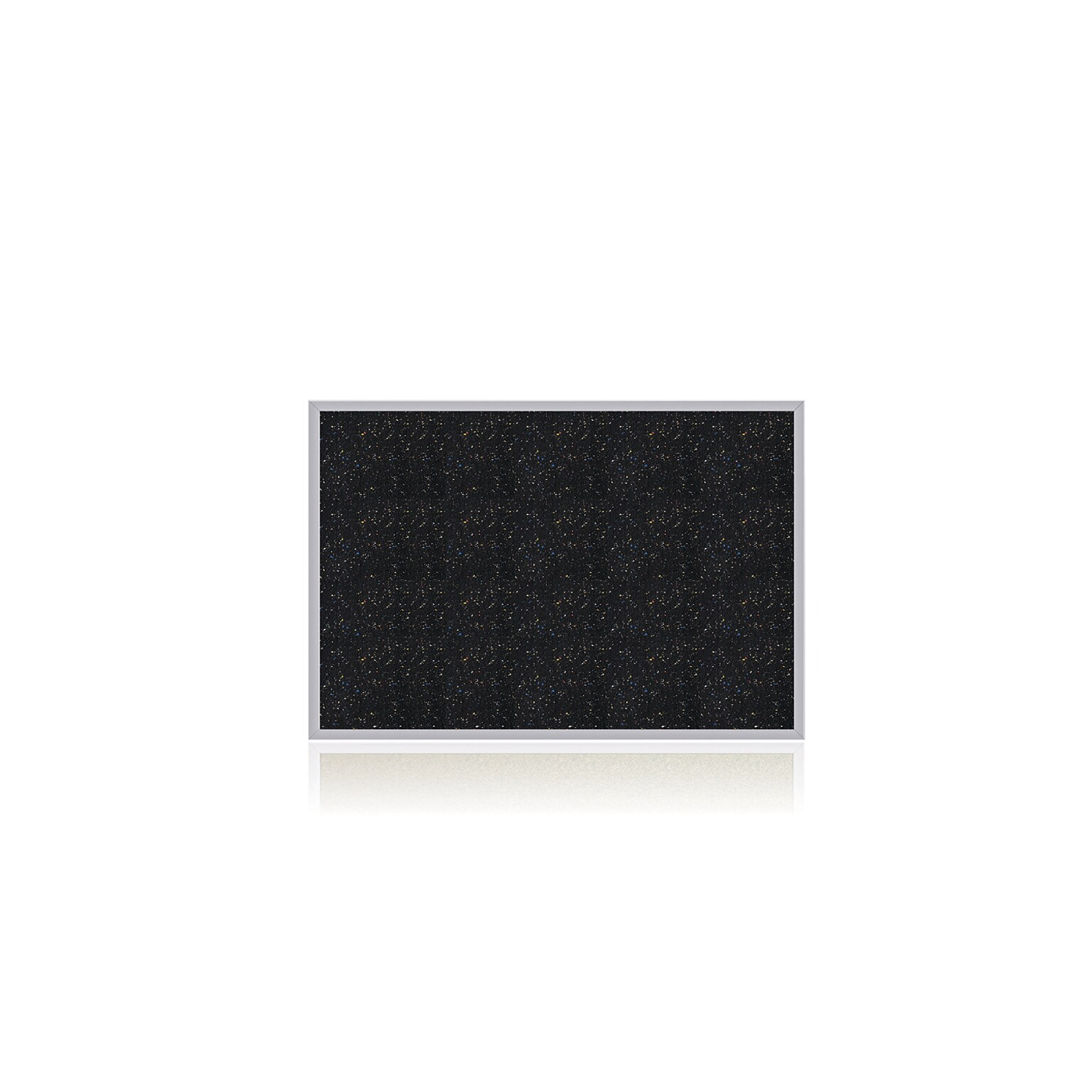 Ghent 3 H x 5 W Recycled Bulletin Board with Aluminum Frame, Confetti (ATR35-CF)