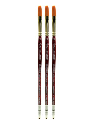 Grumbacher Goldenedge Watercolor Brushes 1/4 in. stroke [Pack of 3] (PK3-4621.025)