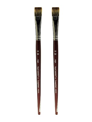 Royal and Langnickel Royal Sabletek Brushes Short Handle 16 bright L95010 [Pack of 2] (PK2-L95010-16)
