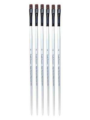 Robert Simmons Simply Simmons Extra Firm Filament bright long handle 4 [Pack of 6] (PK6-255341004)