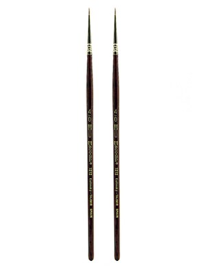 Escoda Series 1212 Tajmyr Kolinsky Sable Brushes 4/0 round [Pack of 2] (PK2-1212-4/0)