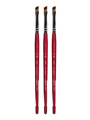 Royal and Langnickel Royal Sabletek Brushes Short Handle 1/4 in. angular L95060 [Pack of 3] (PK3-L95060-1/4)