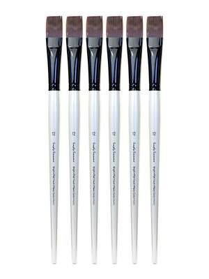 Robert Simmons Simply Simmons Extra Firm Filament bright long handle 12 [Pack of 6] (PK6-255341012)