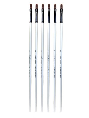 Robert Simmons Simply Simmons Extra Firm Filament Flat Long Handle 2, Pack of 6 (PK6-255344002)