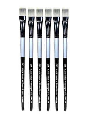 Dynasty Black Silver Tooth Short Handle 1/2, 6/Pack (PK6-32762)