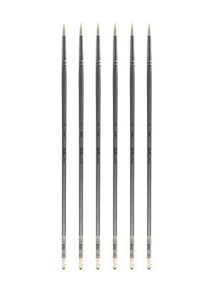 Liquitex Basics Brushes round no. 3 [Pack of 6] (PK6-6921003)