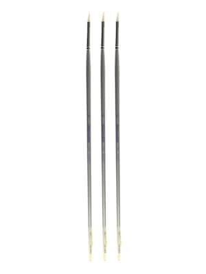 Silver Brush Silverwhite Series Synthetic Brushes Long Handle 0 filbert [Pack of 3] (PK3-1503-0)