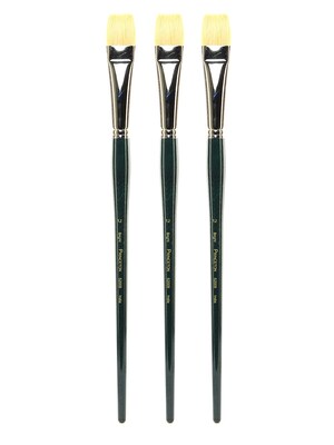 Princeton Series 5200 Ashely Better Interlocked Bristle Long Handle Brushes 12 bright [Pack of 3] (PK3-5200B-12)