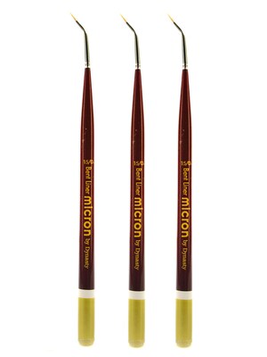 Dynasty Micron Mini Brush liner 15/0, 3/Pack (PK3-26599)