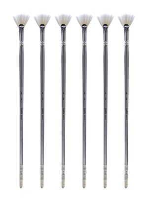 Liquitex Basics Brushes fan no. 6 [Pack of 6] (PK6-6925006)
