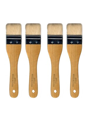 Yasutomo Economy Hake Brushes, 1 3/4 in., Pack of 4 (PK4-BFC3)