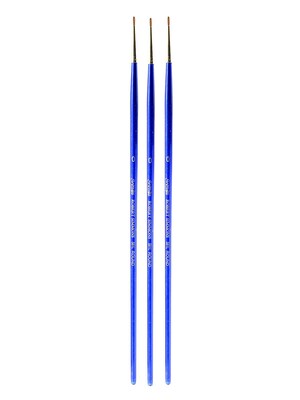 Robert Simmons Sapphire Series Synthetic Brushes Long Handle 0 round [Pack of 3] (PK3-215161990)