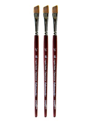 Princeton Velvetouch Mixed Media Brushes 037 angular shader [Pack of 3] (PK3-3950AS-037)