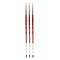Princeton Series 4050 Heritage Best Synthetic Sable Brushes 0 short handle round [Pack of 3] (PK3-40