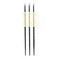 Dynasty Black Gold Series Long Handled Synthetic Brushes 1 round 1526R, 3/Pack (PK3-12140)