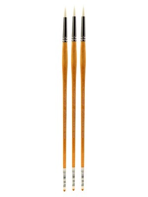 Grumbacher Bristlette Oil and Acrylic Brushes, 4 Round, Pack of 3 (PK3-4720R.4)