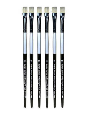 Dynasty Black Silver Bright Short Handle 10, 6/Pack (PK6-32807)