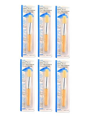 Linzer Stencil Brushes 1 in. [Pack of 6] (PK6-C 9306 1)