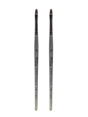 Robert Simmons Titanium Brushes Short Handle Single Stock 6 filbert TT67 [Pack of 2] (PK2-225067006)