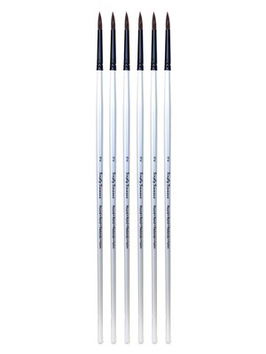 Robert Simmons Simply Simmons Extra Firm Filament round long handle 2 [Pack of 6] (PK6-255345002)