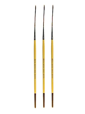 Andrew Mack Squirrel Taklon OutLiners 0, Pack of 3 (PK3-2838-0)