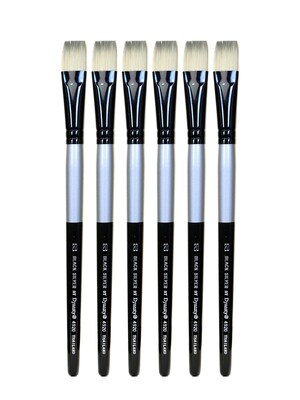 Dynasty Black Silver Bright Short Handle 20, 6/Pack (PK6-32812)